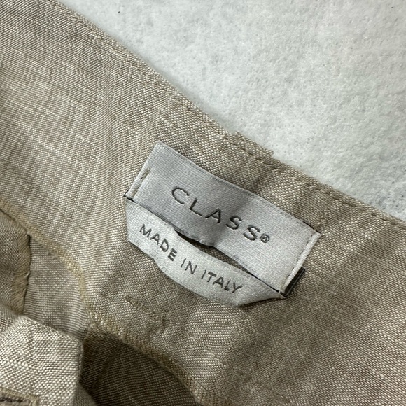 Class Made In Italy 100% Linen Wide Pants Size 42 Small - Picture 5 of 6